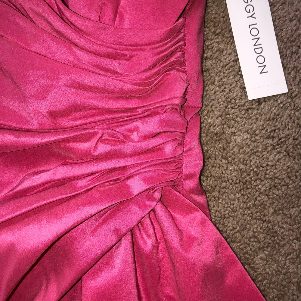 💗NEW! Maggy London Sleeveless Coral Ruched Cocktail Dress~ Size 4 - Picture 4 of 14